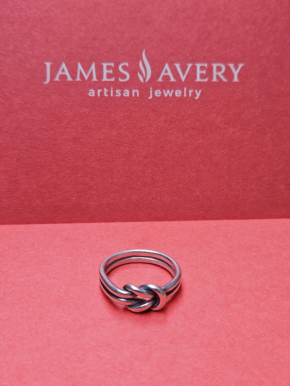James Avery Retired Lover's Knot Ring in Sterking Silver Size 7